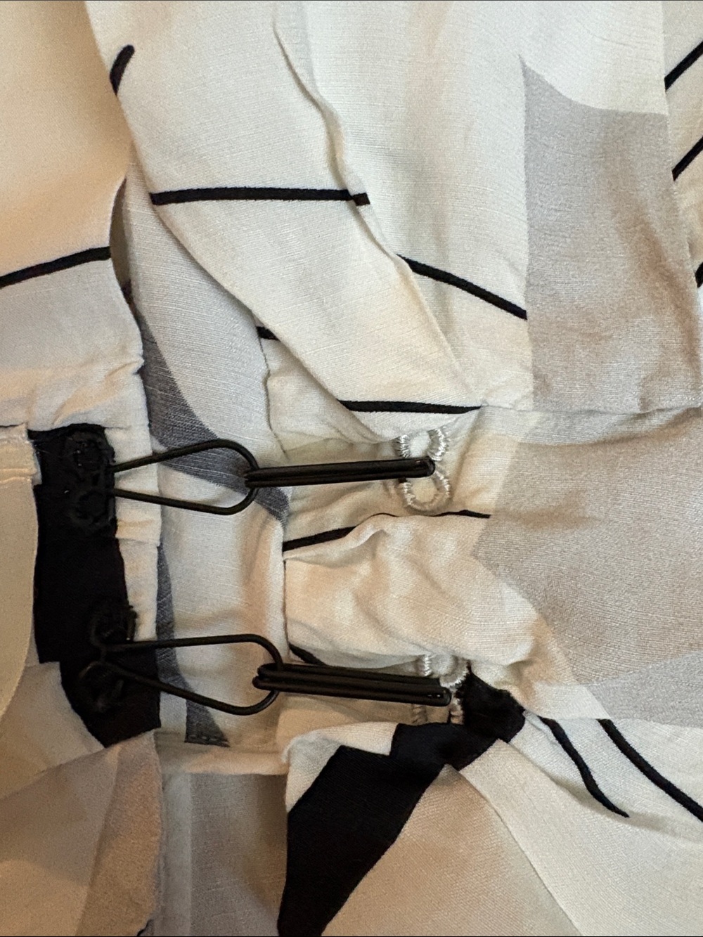 Crea Concept White & Black Abstract Print Kimono Top - Picture 6 of 15